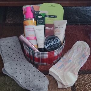 Assorted Skincare and Socks Set